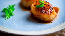 Miso Glazed Scallops