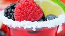 Mixed Berry Margarita Jello Shots