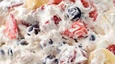 Mixed Berry No Bake Cheesecake Salad