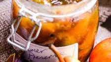 Mixed fruit summer preserve with nuts