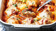 Mom's Shortcut Italian Meatball Casserole Recipe (5 Ingredients)