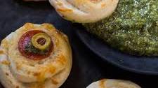Monster Eyeball Pizzas