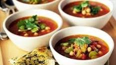 Moroccan-style chickpea soup