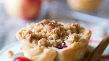 Muffin Tin Apple Cranberry Pies with Walnut Streusel
