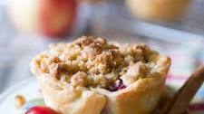 Muffin Tin Apple Cranberry Pies with Walnut Streusel