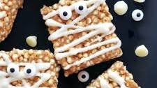 Mummy Peanut Butter Rice Krispie Treats