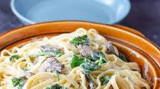 Mushroom Fettuccine Alfredo