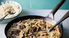 Mushroom stroganoff