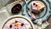 No Bake Fluffy Cranberry Pie with No Bake Graham Cracker Crust