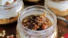No Bake Pecan Pie Cheesecake Jar