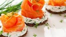 Norwegian Smoked Salmon Canapés with Cream Cheese