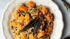 Nourishing Roasted Butternut Squash Farro Risotto