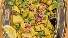 Octopus Salad with Potatoes and Olives
