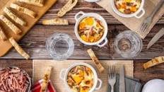 Oeuf cocotte au bacon