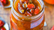 One-Hour Sweet with Heat Tomato and Pepper Chutney (vegan, gluten-free)