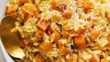 One Pot Brown Butter Orzo with Butternut Squash