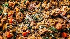 One Pot Tuscan Sausage and Lentils