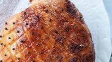 Orange and five-spice glazed ham