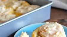 Orange Cream Cheese Cinnamon Rolls