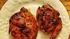 Orange Glazed Cornish Hen