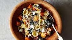 Orecchiette With Roasted Butternut Squash, Kale, & Caramelized Red Onion