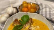 OVEN ROASTED YELLOW TOMATO SOUP