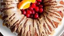 Paleo Cranberry Orange Bundt Cake