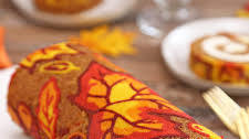 Patterned Pumpkin Roll