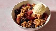 Peach and Blackberry Crisp