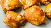 Peach glazed chicken