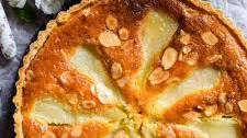 Pear and almond tart