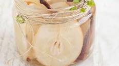 Pear Compote with Maple Syrup and Spices