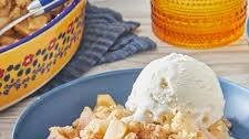 Pear Crisp With Vanilla Ice Cream