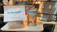 Pecan Topped Cranberry Pasta Salad