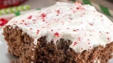 Peppermint Mocha Tres Leches Cake