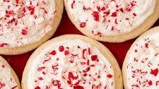 Peppermint Sugar Cookies with Cream Cheese Frosting