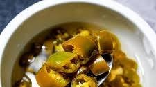 Pickled Green Chillies