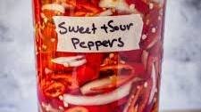 Pickled Sweet Peppers and Onions
