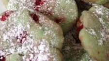Pistachio Cherry Meltaway Cookies