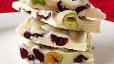 Pistachio & Cranberry White Chocolate Bark