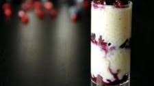 Pomegranate and Blueberry Rice Pudding