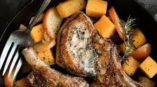 Pork Chops with Apples and Butternut Squash