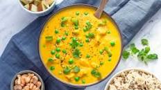 Pork in coconut curry with butternut squash, peanuts and apple – for two days