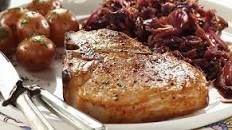 Pork with Sweet and Sour Red Cabbage