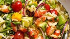 Prawn Mango Avocado Summer Salad with Lime Dressing