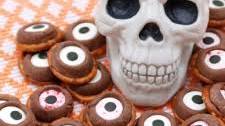 Pretzel-Rolo Monster Eyeballs