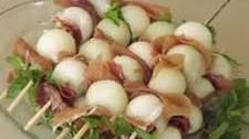 Prosciutto Wrapped Melon Balls