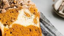 Pumpkin Bread with Cream Cheese Swirl