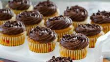 Pumpkin Cupcakes with Chocolate Frosting