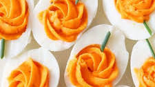 Pumpkin Deviled Eggs